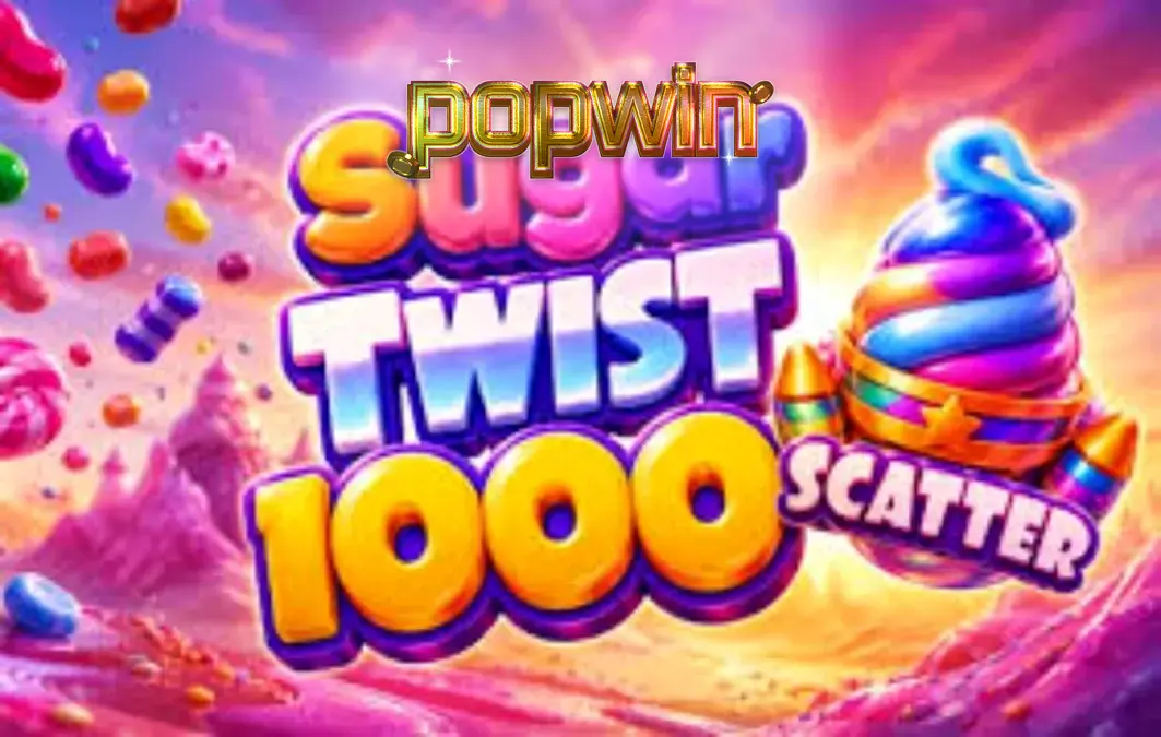 Tampilan grid 7x7 penuh warna dalam game Sugar Twist 1000